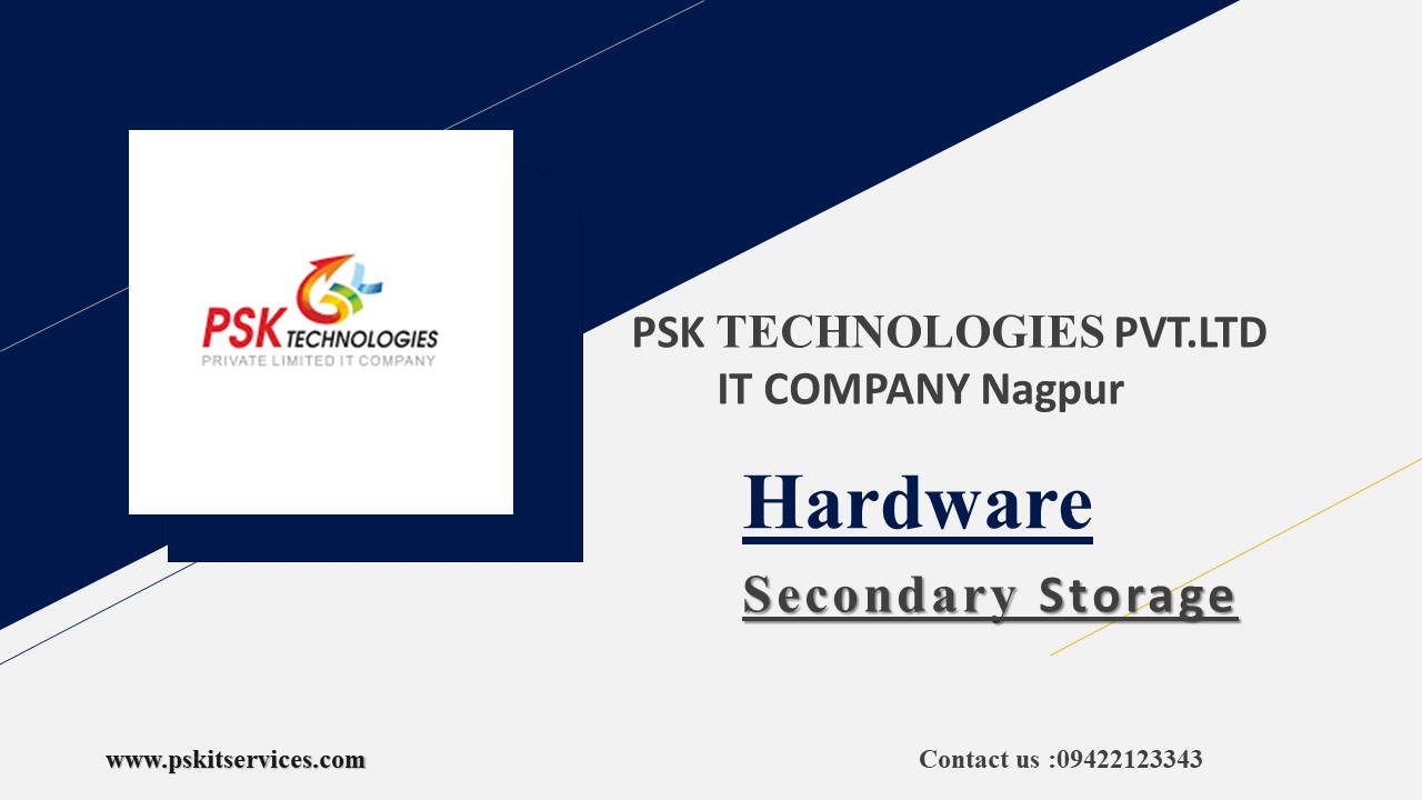 PPT Hardware Secondary Storage Devices PowerPoint presentation free