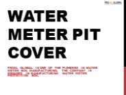 Water Meter Pit Cover