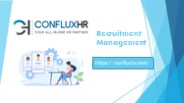 ConfluxHR-Recruitment Management System
