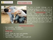 Post Hospital Care Services