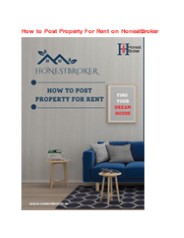 How to Post Property For Rent on HonestBroker
