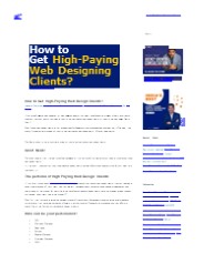 How to Get High-Paying Web Design Clients?