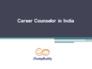 Career Counselor in India - ChampBuddy