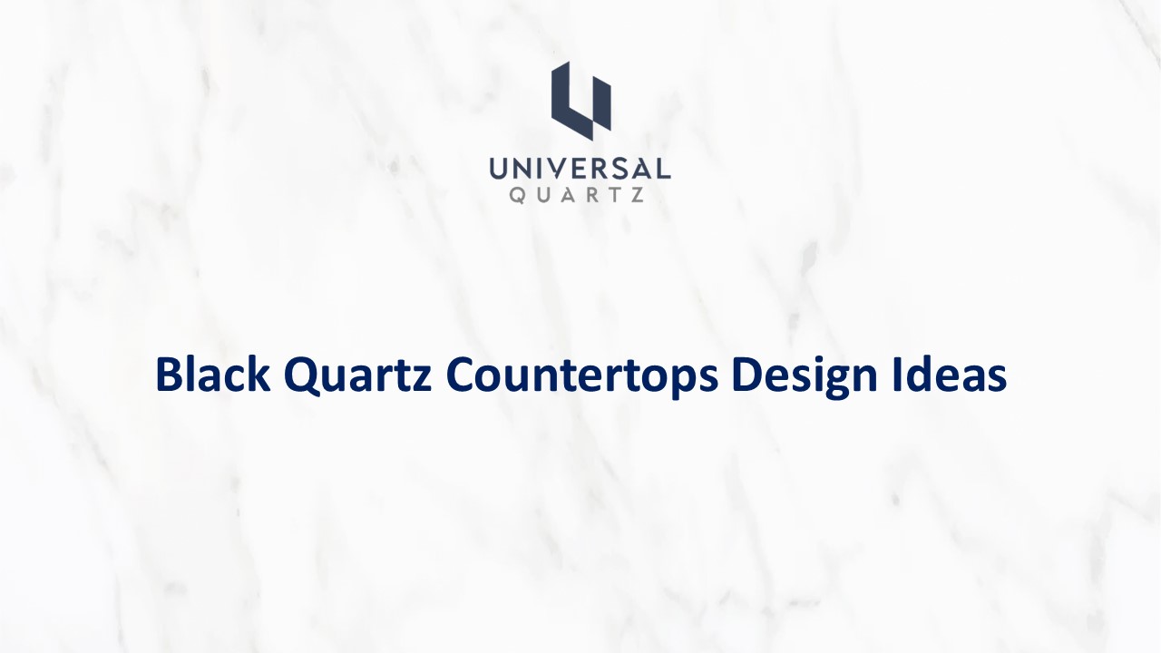 Black Quartz Countertops Design Ideas