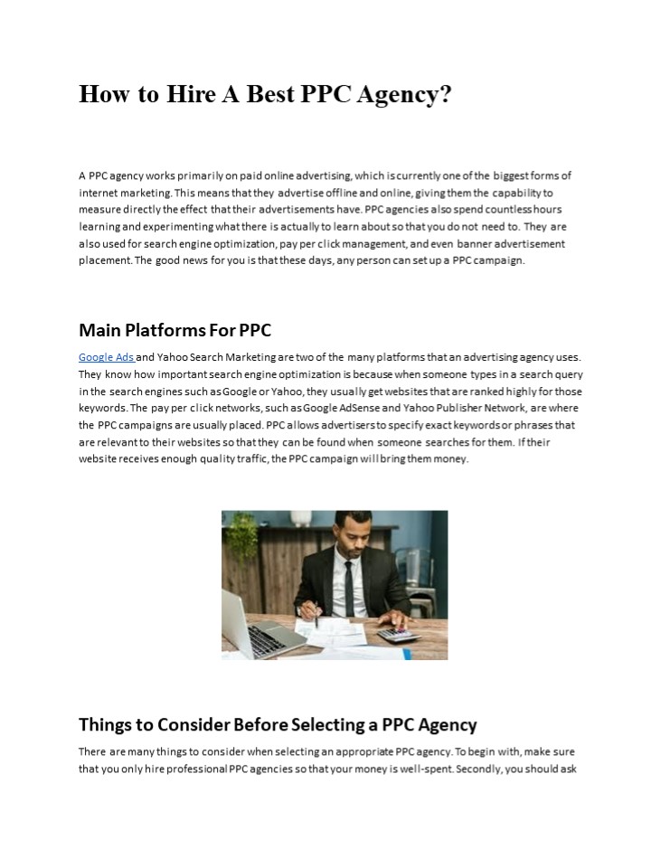 How to Hire A Best PPC Agency?