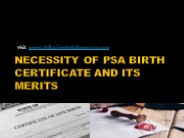 PSA BIRTH CERTICATE