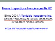 Home Inspections Hendersonville NC