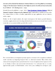 Fire Resistant Fabrics Market