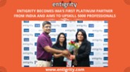 Entigrity Becomes IMA's First Platinum Partner India | Entigrity