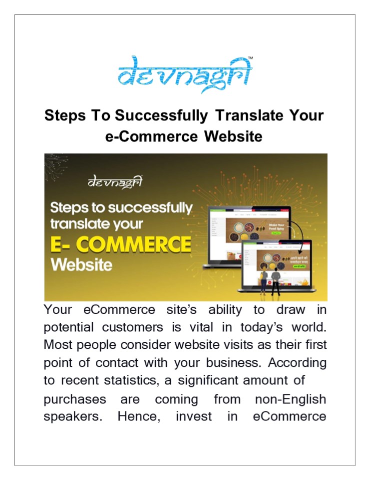 Steps To Successfully Translate Your e-Commerce Website