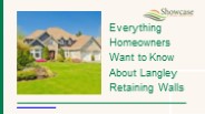 Everything Homeowners Want to Know About Langley Retaining Walls