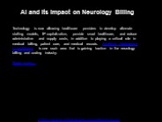 AI And Its Impact On Neurology Billing