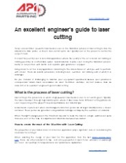 An excellent engineer's guide to laser cutting