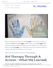Video: Art Therapy Through a Screen
