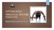 Affordable Personal Trainer Toronto