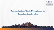 Demonstrating Work Experience for Canadian Immigration