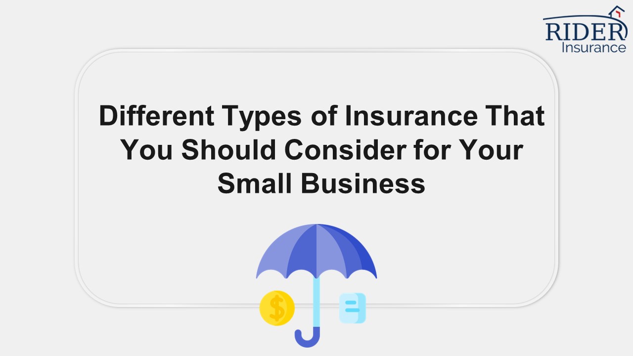 Different Types of Insurance That You Should Consider for Your Small ...