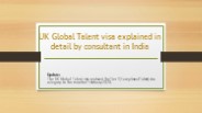 UK Global Talent visa consultant in India