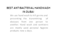 BEST ANTIBACTERIAL HANDWASH DUBAI