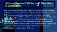 Different TMT Bars & their Usage