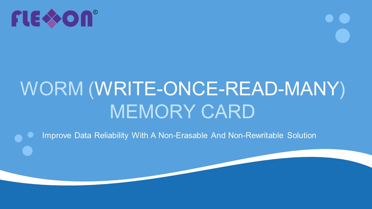 PPT WORM (WRITEONCEREADMANY) MEMORY CARD Flexxon PowerPoint