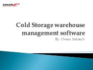 Cold Storage warehouse management software
