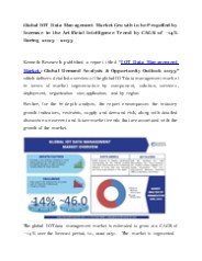 IoT Data Management Market Analysis