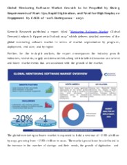 Mentoring Software Market Analysis Pr