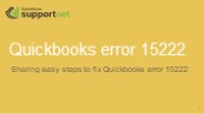 How to Fix QuickBooks Payroll Update Error 15222?