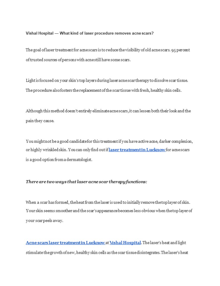 Is it possible to remove acne scars using lasers?