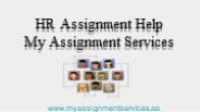 HR Assignment Help UAE | My Assignment Services