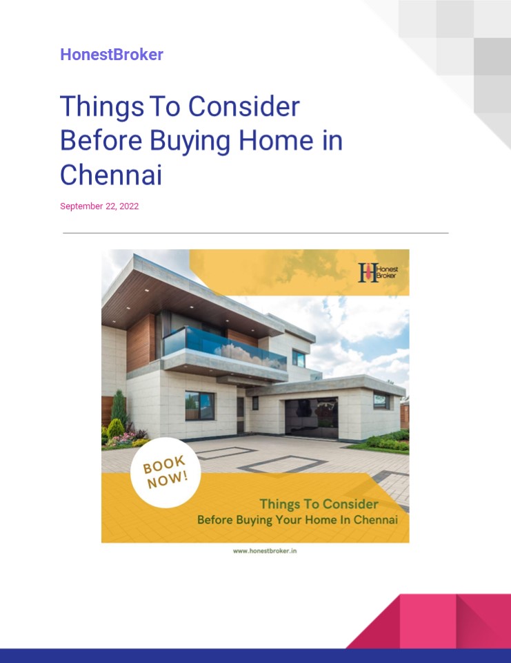 Top Things To Consider Before Buying Home in Chennai presentation ...