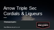 Arrow Triple Sec Cordials & Liqueurs