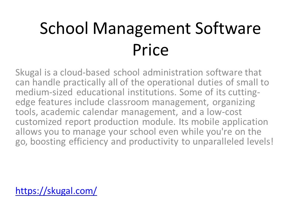 PPT – School Management Software Price PowerPoint presentation | free ...