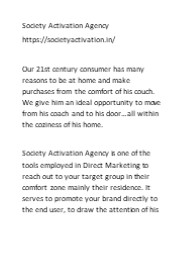 society activation agency