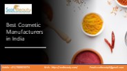 Best Cosmetic Manufacturers in India