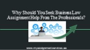 Business Law Assignment Help | My Assignment Services UAE