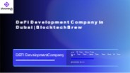 DeFi Development Company Dubai | Blocktech Brew