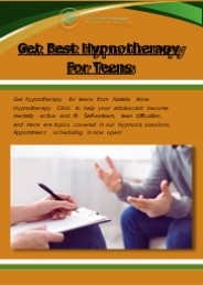 Get Best Hypnotherapy For Teens | Natalie Anne Hypnotherapy