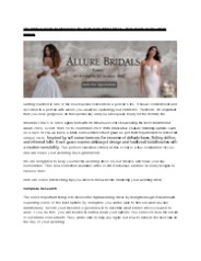 Allure Bridal 2023 Trunk Show Event