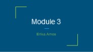 Module 3 - Amos