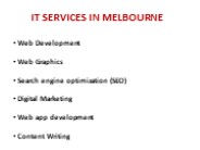 IT Services in Melbourne