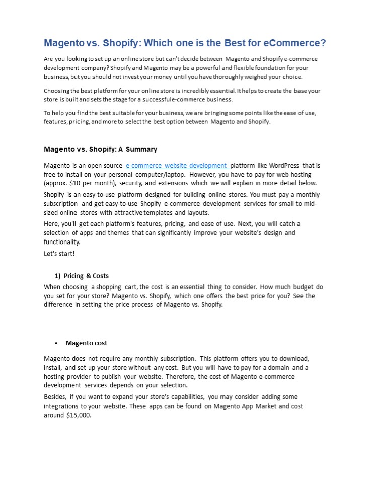Magento vs. Shopify (1)