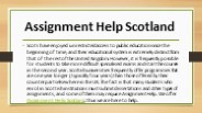 Assignment Help Scotland