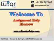 Assignment Help Moscow PPT