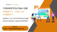 Finding Btech Final Year Projects for CSE Students