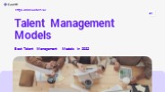 Talent Management Models