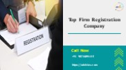 Top Firm Registration Company