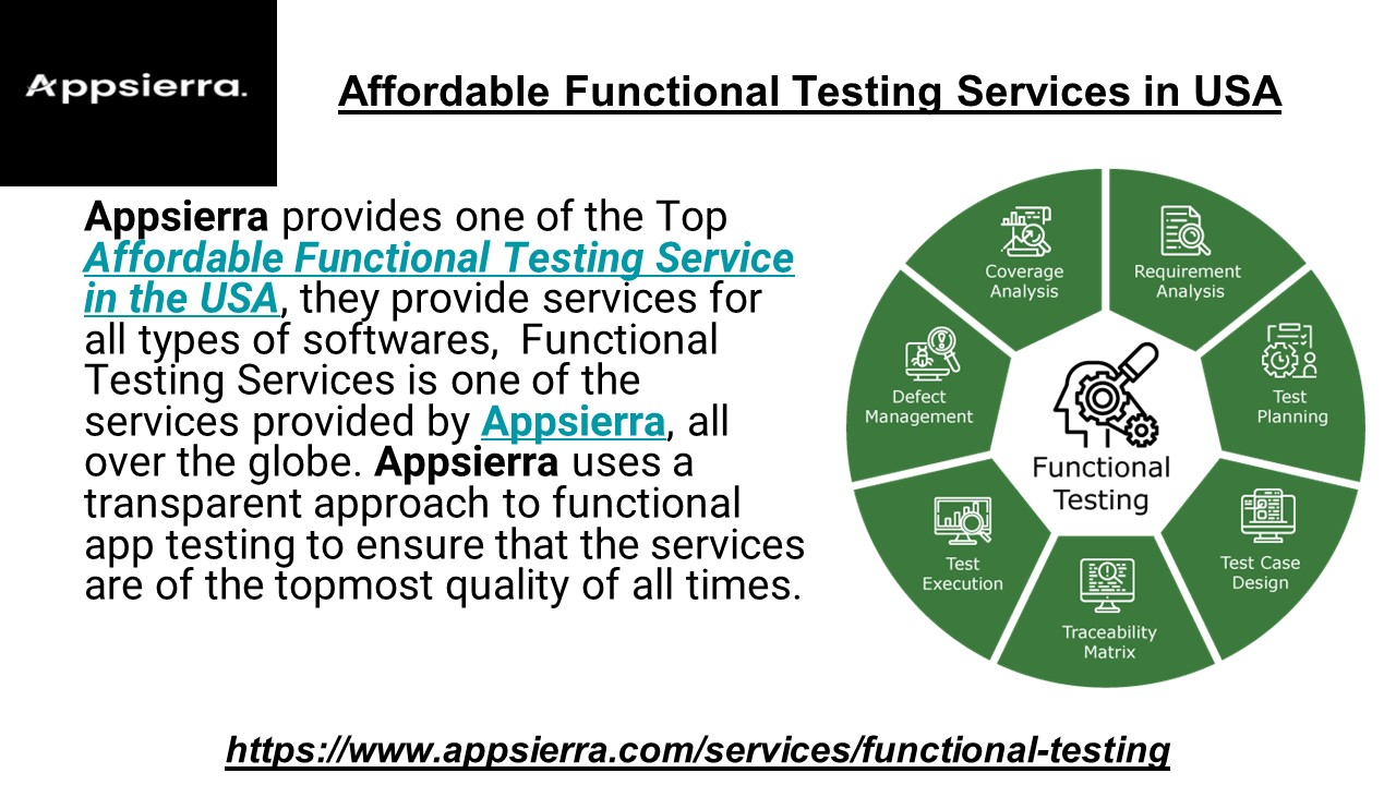 Affordable Functional Testing Services in USA