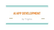 AI APP DEVELOPMENT